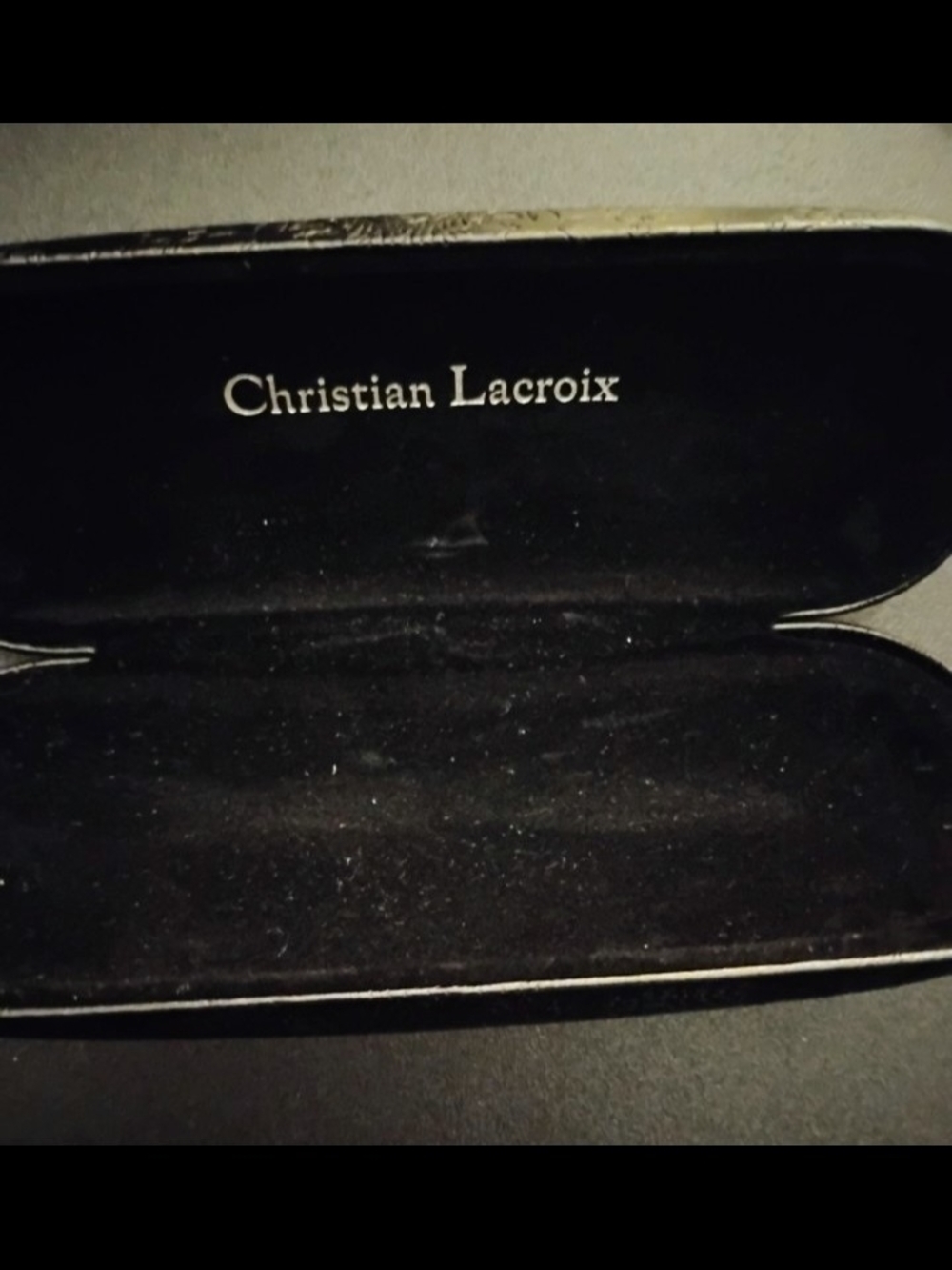 Christian Lacroix Black Velvet Glasses Case